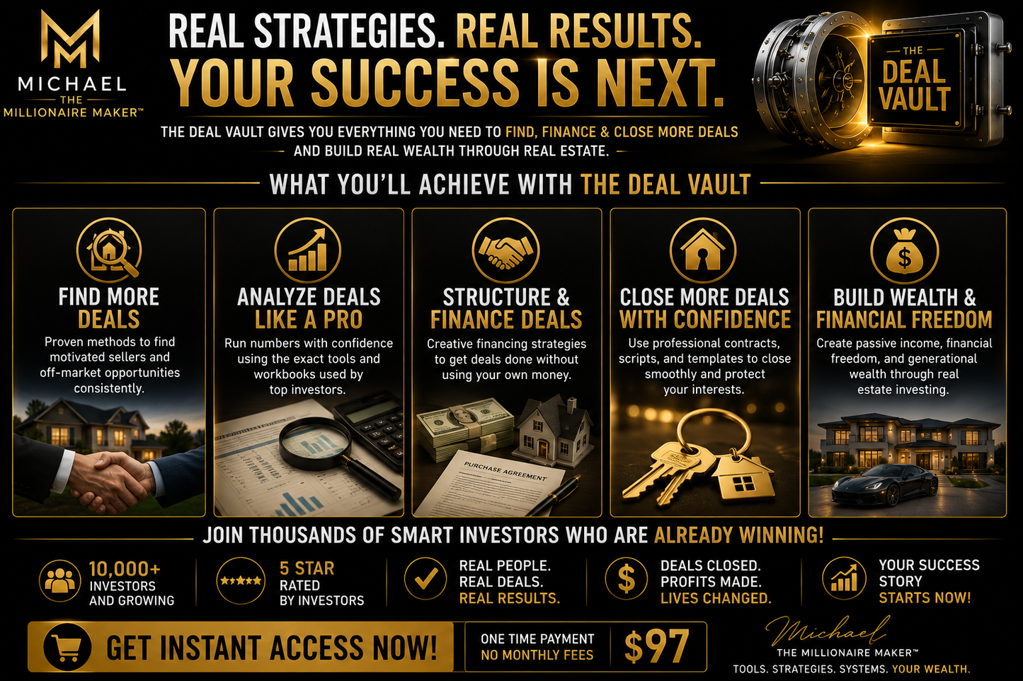 The Deal Vault™ | Complete Real Estate Investing Business System