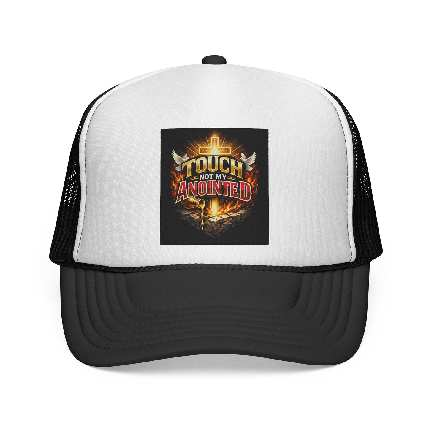 Anointed Trucker Hat — "Touch Not My Anointed" Christian Baseball Cap