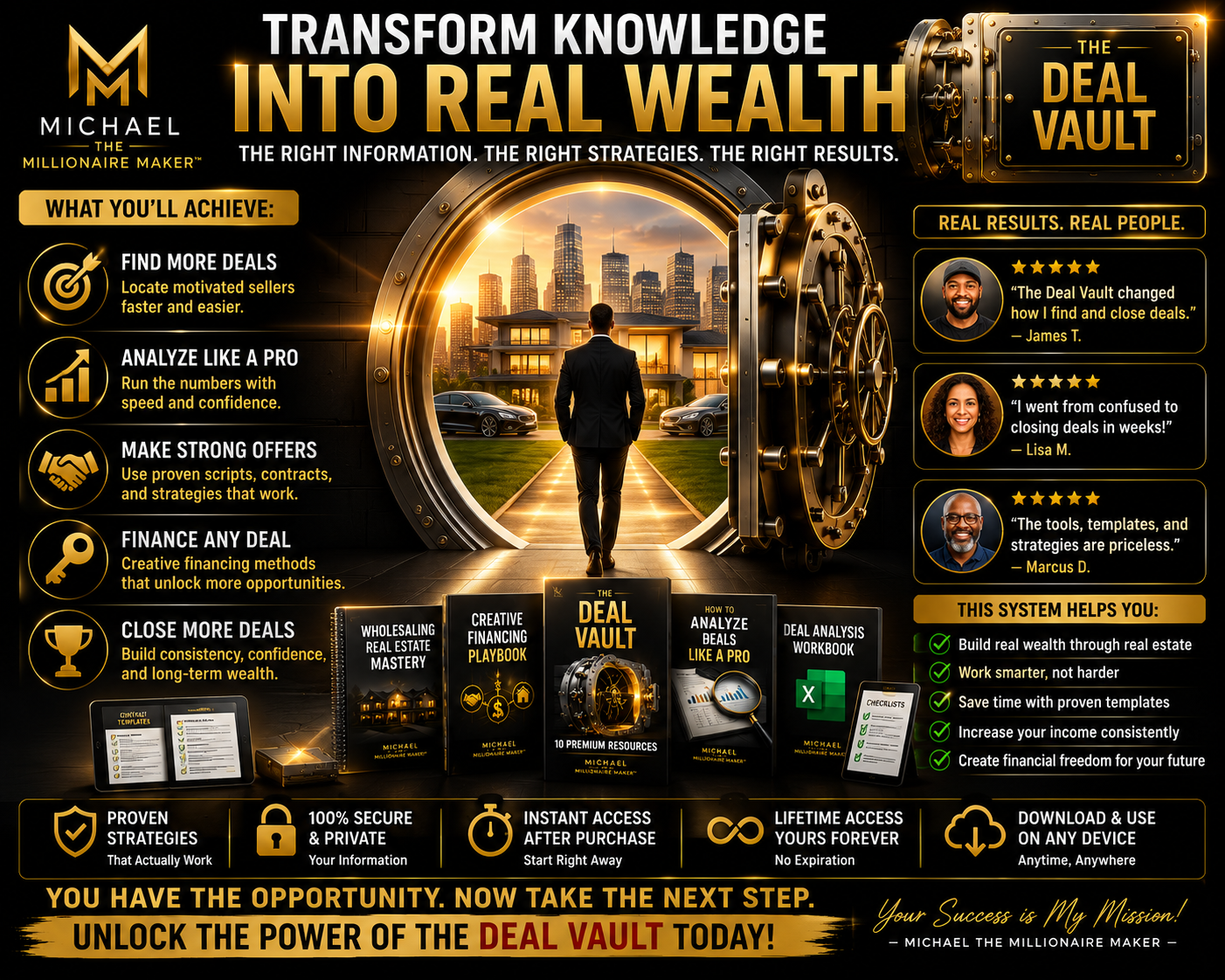 The Deal Vault™ | Complete Real Estate Investing Business System