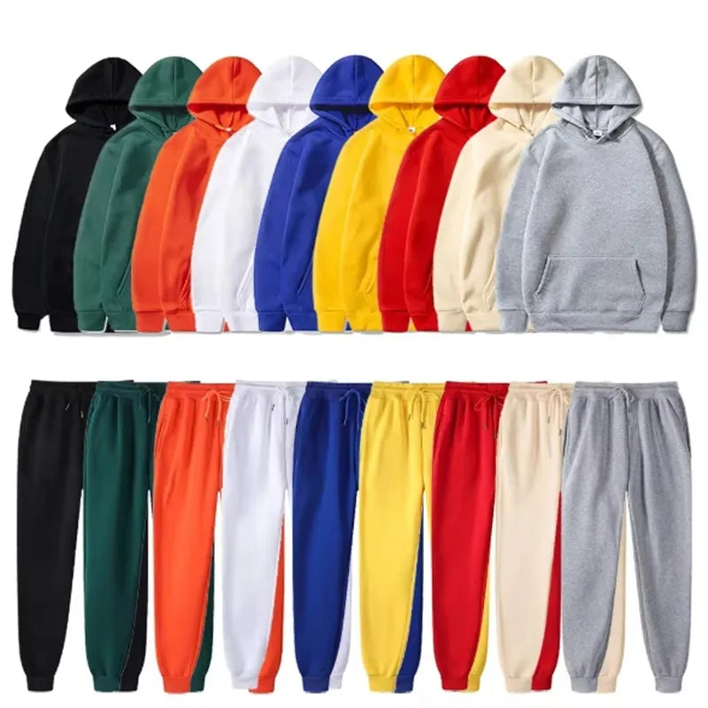 Men's two-piece tracksuit, hoodie and sweatpants