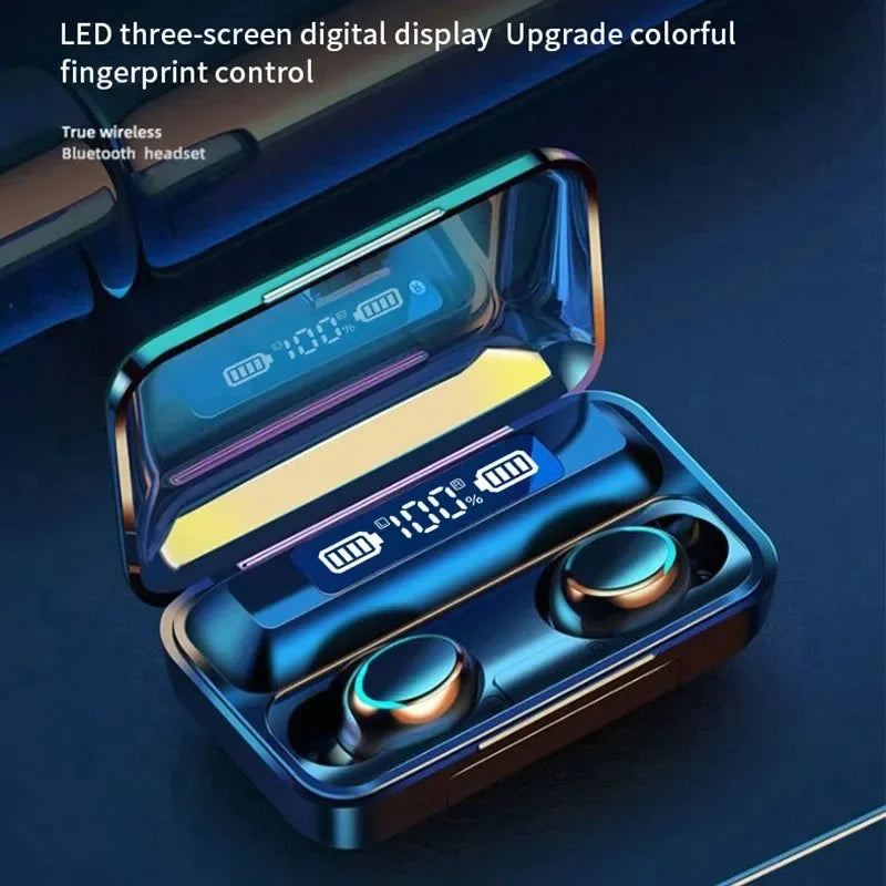 F9 TWS Wireless Earbuds — LED Display, Noise Reduction, Waterproof Bluetooth 5.0