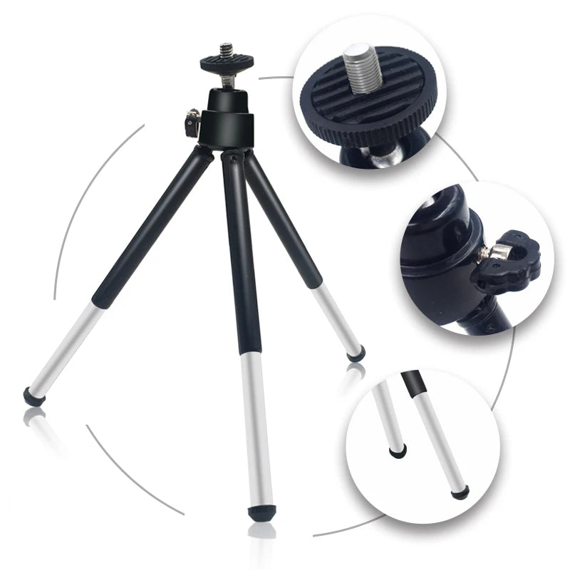 USB LED Ring Light with Tripod Stand & Phone Holder (6", 10", 13")
