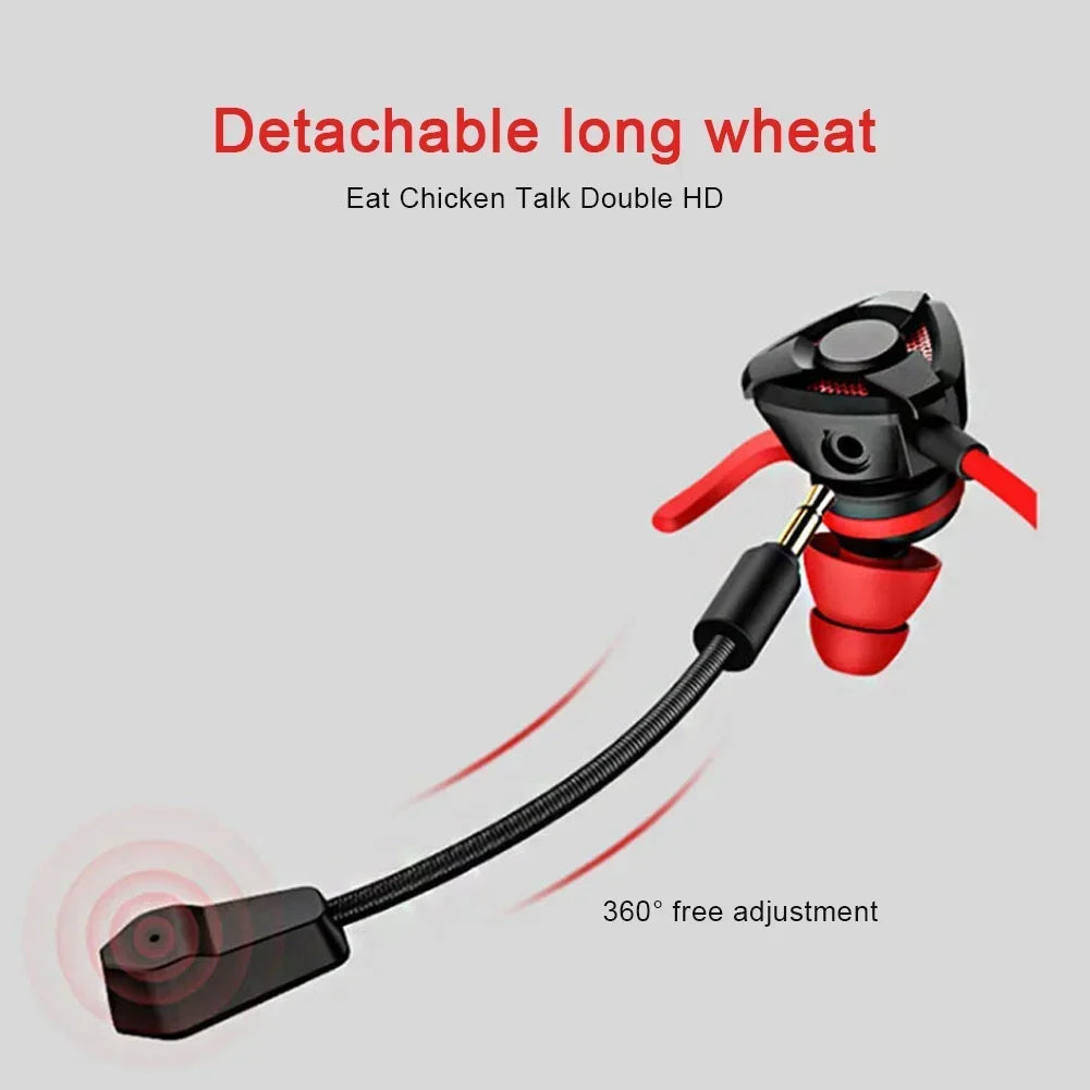 VIKEFON Pro Gaming Earbuds with Mic — Wired In-Ear for PS4, PUBG & CSGO
