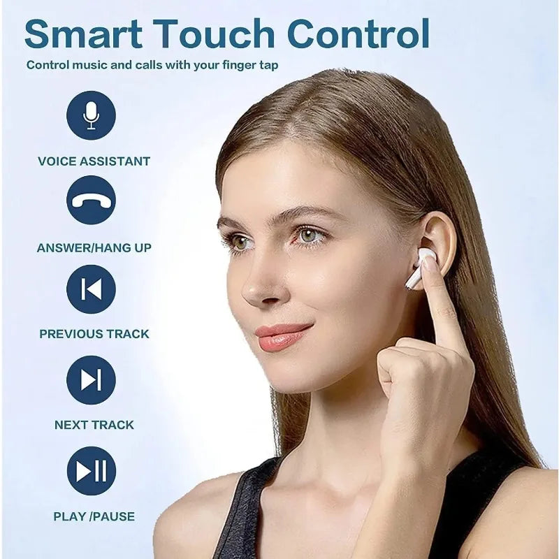 ENC Mini Wireless Earbuds — Active Noise Cancelling, Bluetooth 5.3, Sports & Gaming