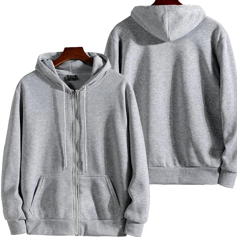 Zip-up hoodie, men's casual sportswear