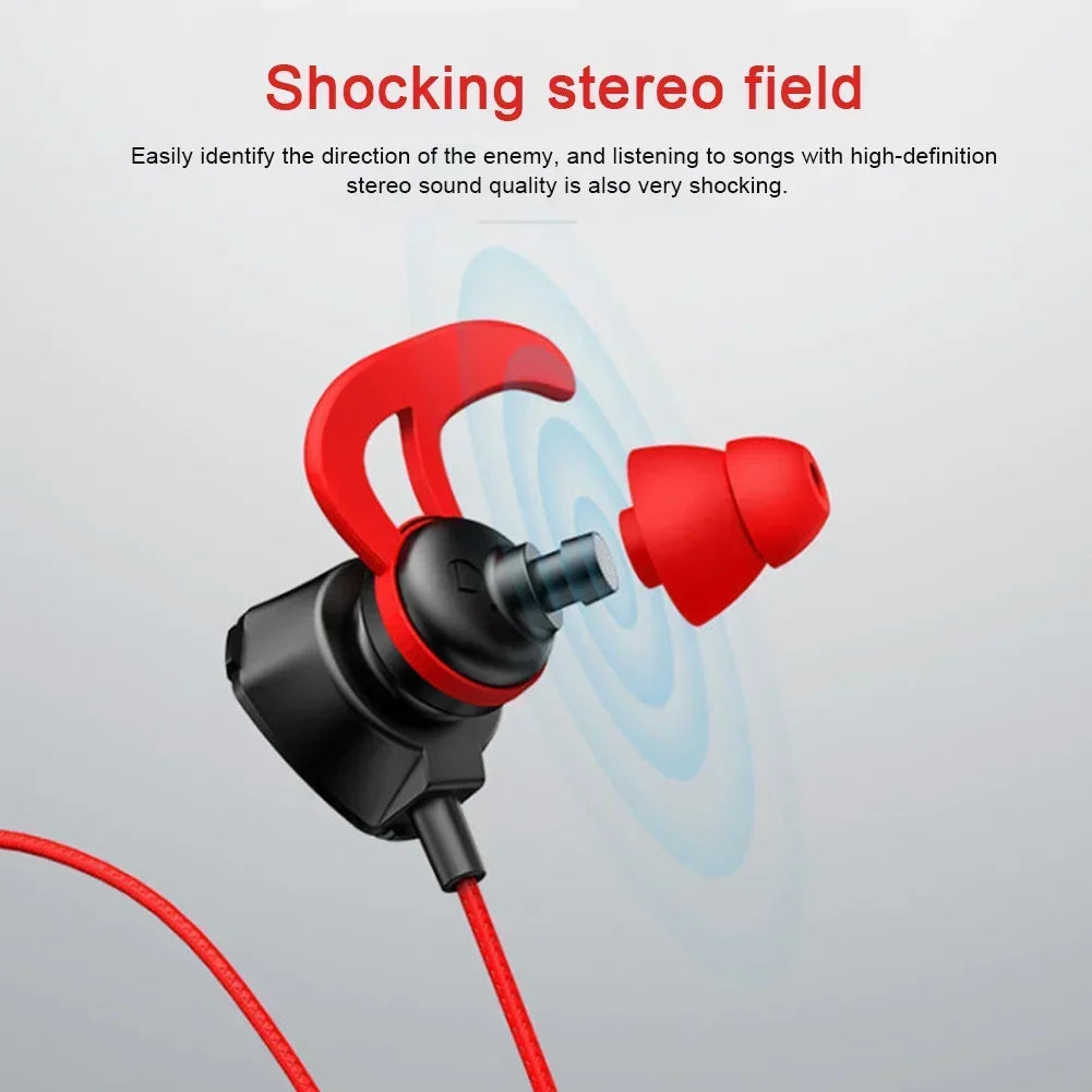 VIKEFON Pro Gaming Earbuds with Mic — Wired In-Ear for PS4, PUBG & CSGO