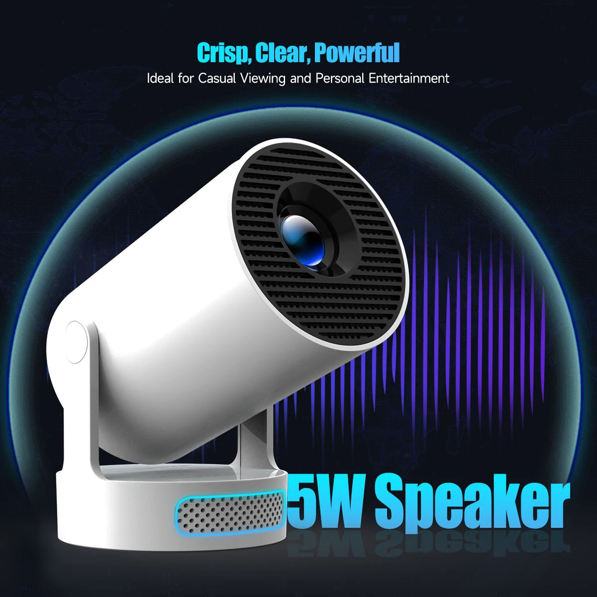 Magcubic HY300 Pro+ Smart Projector — 8K Support, Android 14, WiFi 6, Outdoor Home Theater