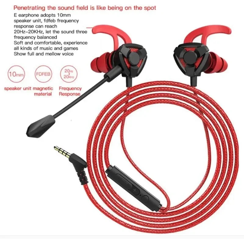 OENY ANC Gaming Earbuds with Mic — Wired Noise-Cancelling for PS4 & Laptop