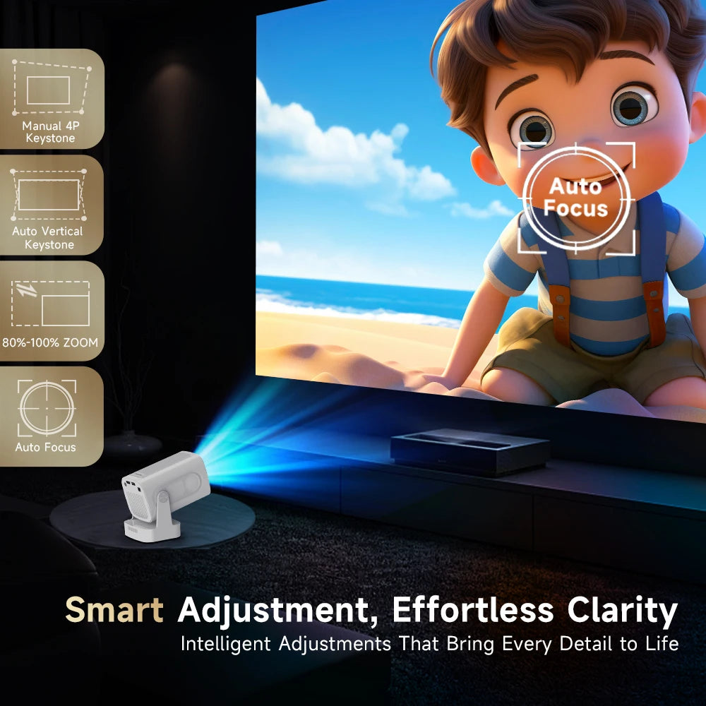 Magcubic HY310 Home Projector — 1080P 4K, Android 11, Air Mouse & Voice Assistant