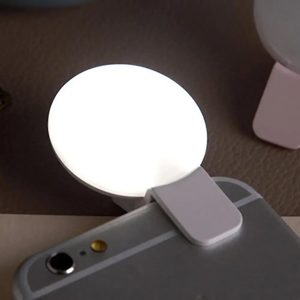 Clip-On Phone Selfie Ring Light - 3 Brightness Levels