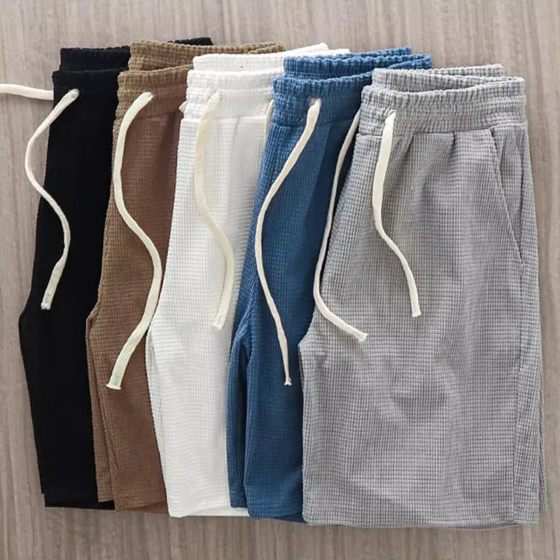 Men's casual athletic shorts with drawstring